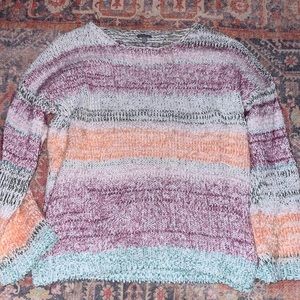 Charlotte Russe Multi Colored Stripped Sweater